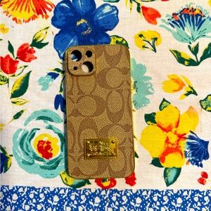 iPhone 14 case , brown and light brown, never used